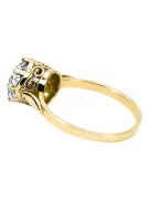 Винтидж Пръстен Циркон 14K жълто злато vrc366y